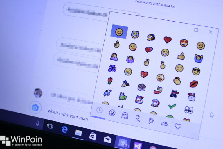 Windows 10 Build 16215 Masukan Emoji Dengan Emoji Panel