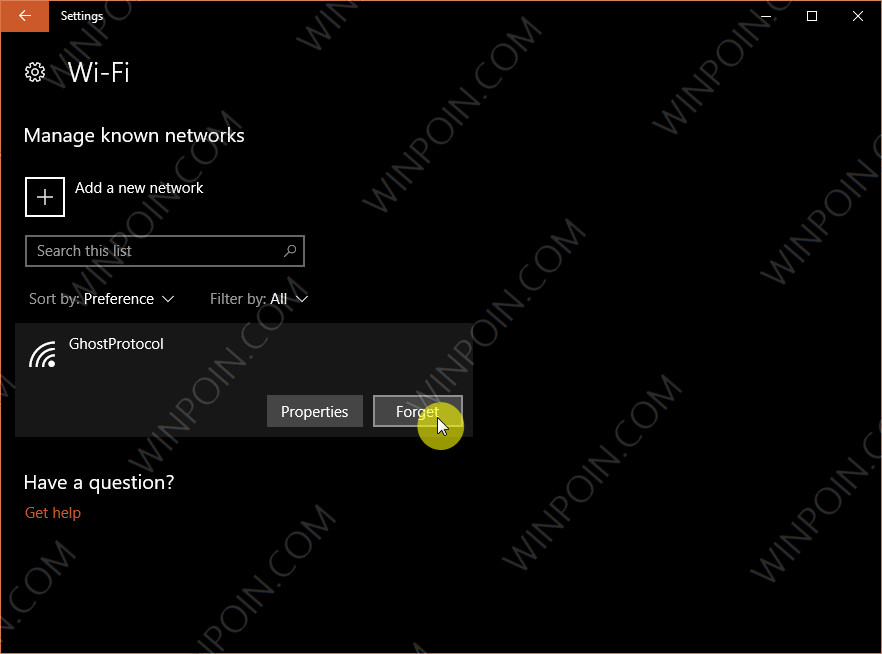 Cara Forget WiFi di Windows 10 (5)