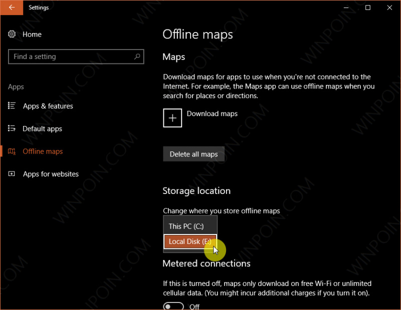 Cara Menyimpan Offline Maps pada Drive Lain di Windows  Cara Menyimpan Offline Maps pada Drive Lain di Windows 10