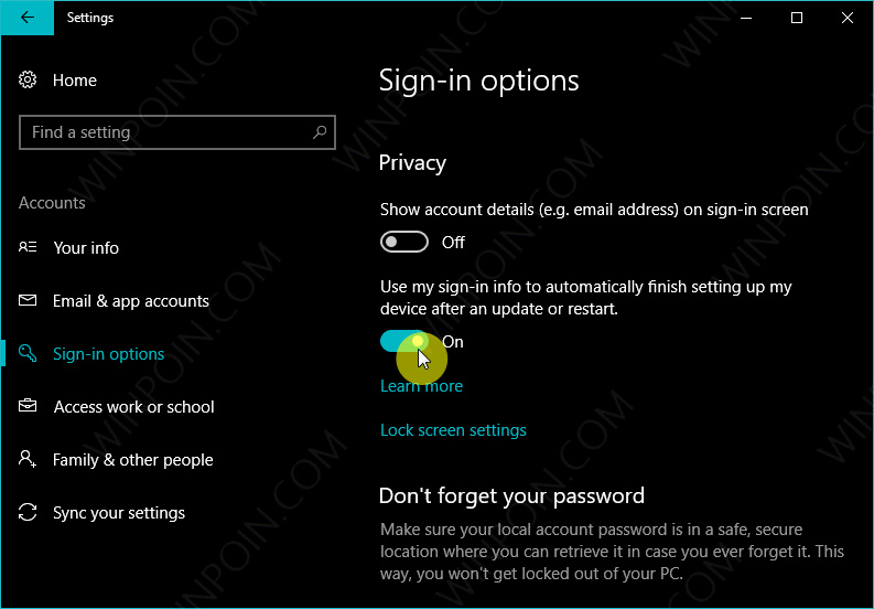 Cara Login Secara Otomatis Setelah Restart di Windows  Cara Login Secara Otomatis Setelah Restart di Windows 10