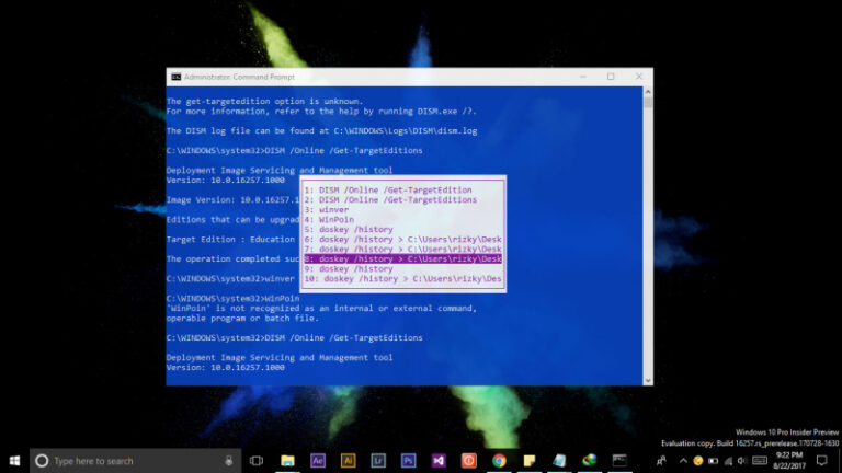 Cara Melihat History Perintah Command Prompt (1)