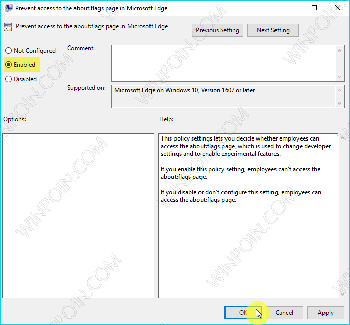 Cara Memblokir Akses ke aboutflags Microsoft Edge (4)