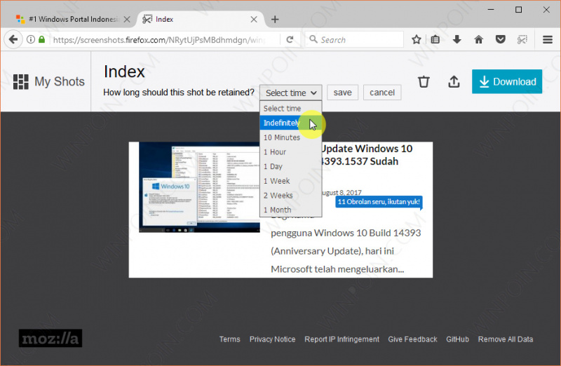 Cara Mengaktifkan Fitur Screenshot pada FireFox 55 (7)