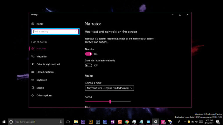 Cara Mengaktifkan Narrator di Windows 10 (1)