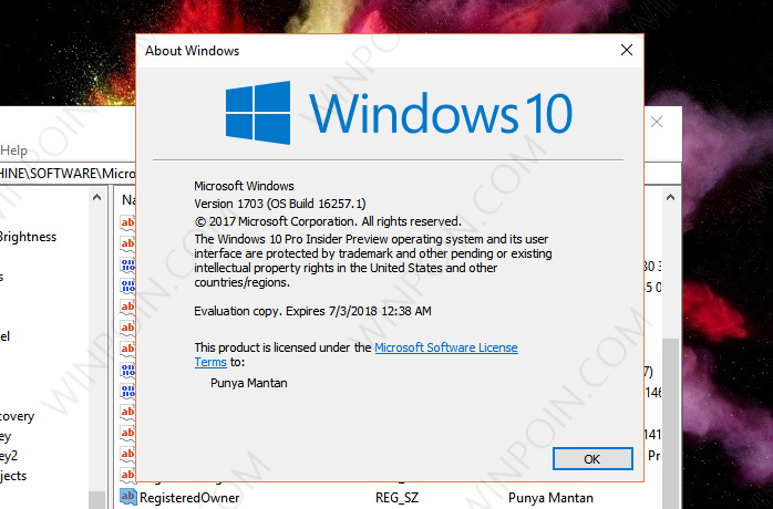 Cara Mengganti Nama Owner pada About Windows 10 (3)