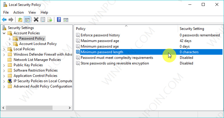 Cara Mengganti Panjang Minimum Password User di Windows 10 (3)