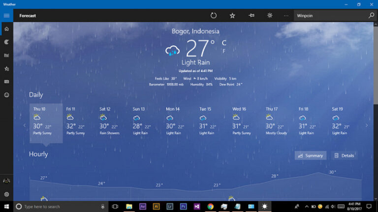 Cara Mengganti Satuan Suhu Pada Aplikasi Weather Windows 10 (1)