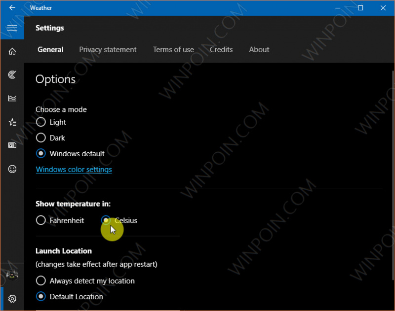 Cara Mengganti Satuan Suhu Pada Aplikasi Weather Windows 10 (4)