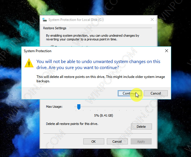 Cara Menghapus System Restore Point di Windows 10 (4)