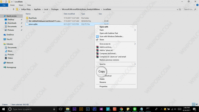 Cara Restore Catatan pada Sticky Notes di Windows 10 (2)