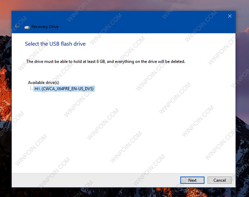 Membuat Sendiri Recovery Drive Windows 10 di USB Flashdisk