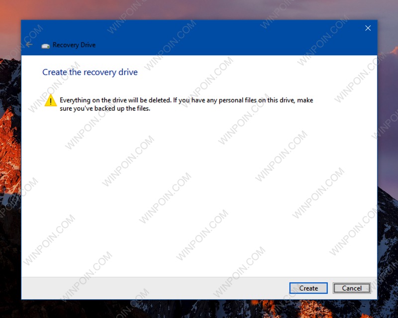 Membuat Sendiri Recovery Drive Windows 10 di USB Flashdisk