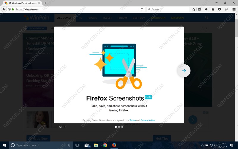 Cara Memunculkan Screenshot Tool Tersembunyi di Firefox (Review)