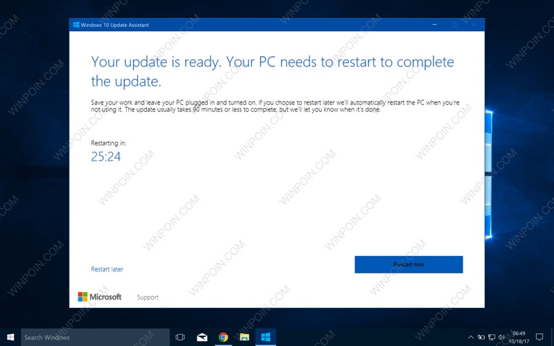 Cara Install Windows 10 Fall Creators Update (Final) Melalui Update Assistant