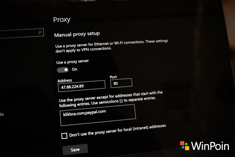 Cara Setting Proxy Server di Windows