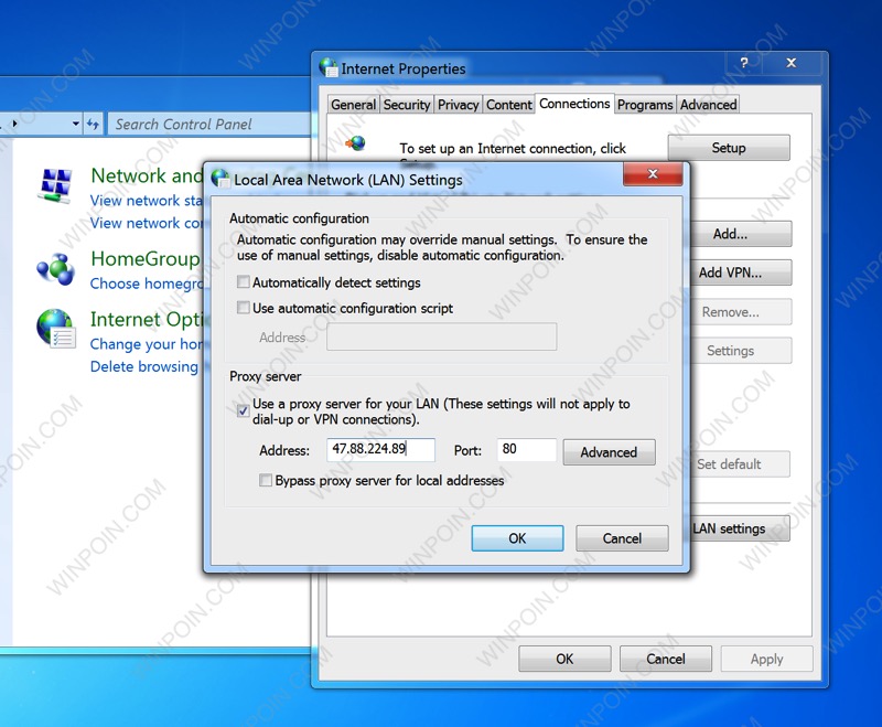 Cara Setting Proxy Server di Windows