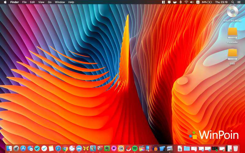 Tampilan Desktop macOS
