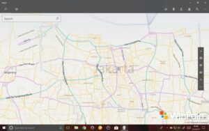Tampilan Maps di Windows 10