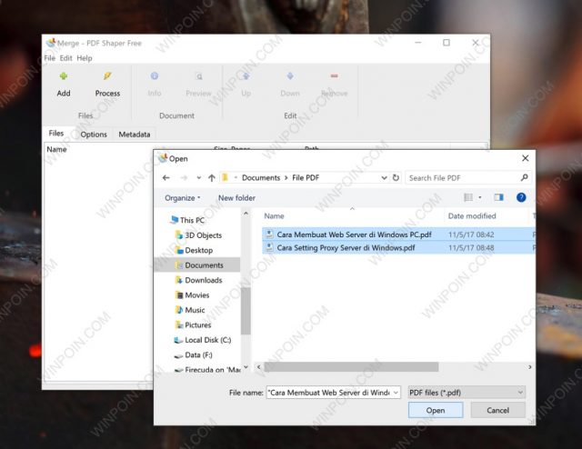 Teknik Sistem informasi : Menggabungkan file PDF menjadi Satu file