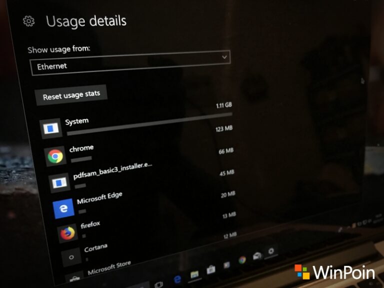 Cara Melihat Penggunaan Kuota Data di Windows 10