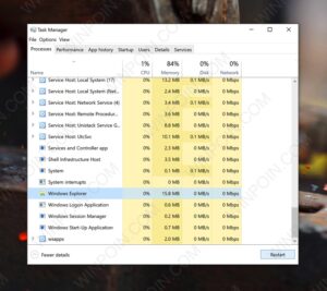 Mengatasi Windows Explorer Crash / Not Responding Tanpa Restart