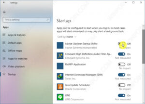 Cara Mematikan Aplikasi Startup di Windows 10 Melalui Settings (2)