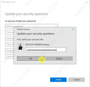 Cara Menambahkan Pertanyaan Keamanan pada Local Akun di Windows 10 (2)