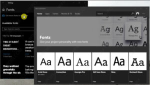 Windows 10 Build 17083 Konfigurasi Font Melalui Settings (3)