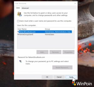 Cara Menghilangkan Password di Windows 10