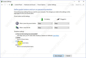 Cara Memunculkan Opsi Hibernate pada Power Menu Windows 10 (5)