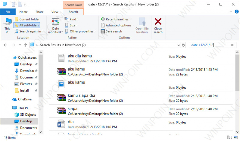 Cara Mencari Beberapa File pada File Explorer (8)