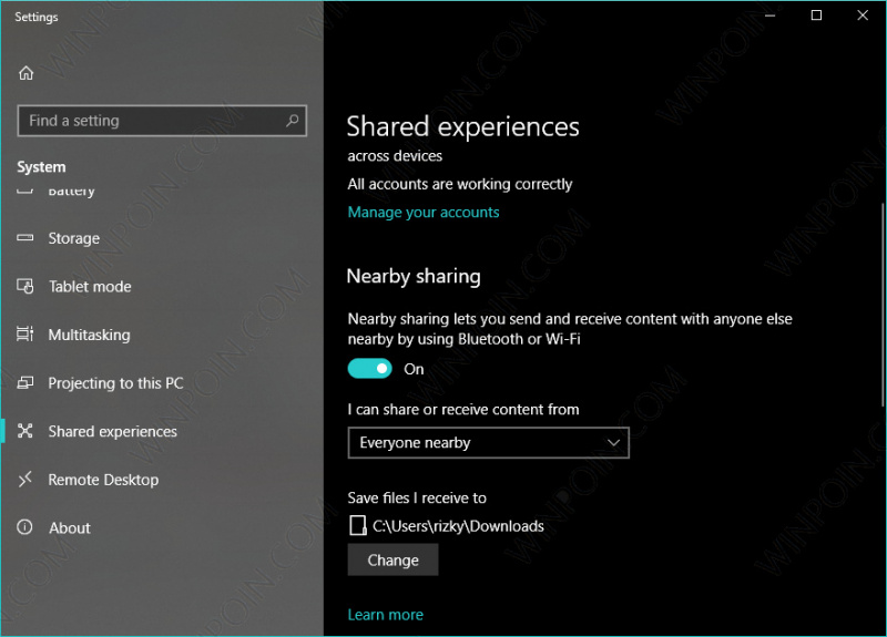 Cara Menggunakan Fitur Near Share di Windows 10 (3)