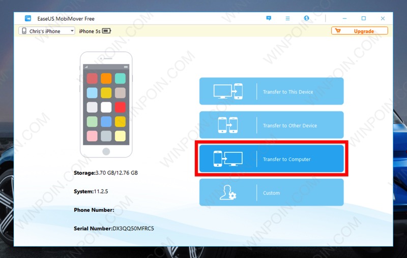 Cara Memindahkan Data Iphone Ke Laptop Pc Windows Dengan Easeus Mobimover Free 3 0 Winpoin