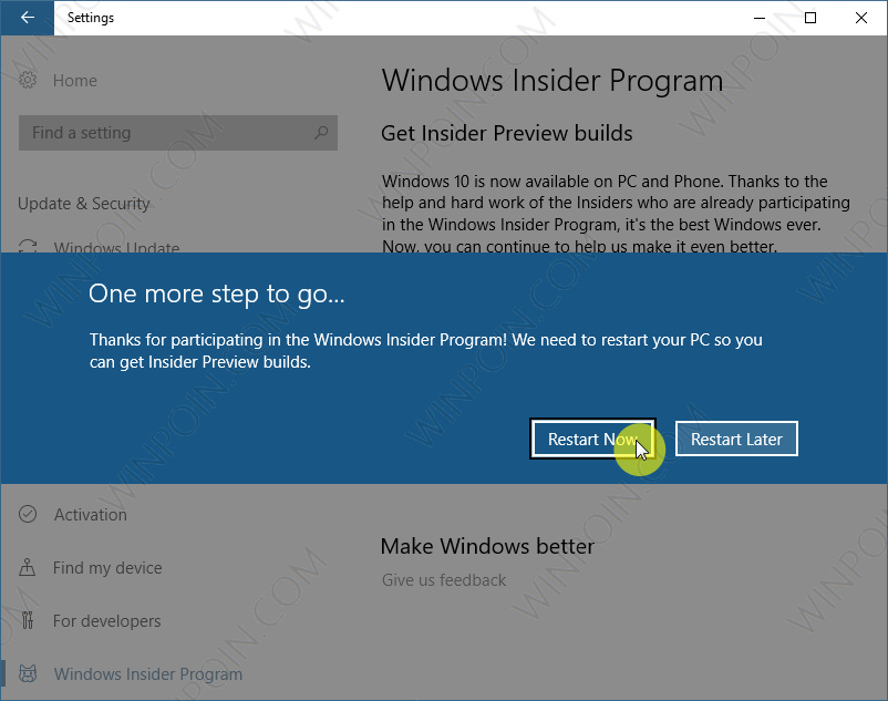 Cara Bergabung Program Windows Insider di Windows 10 (6)