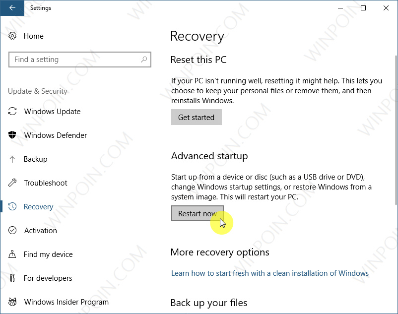 Cara Cepat Boot ke Advanced Startup Options di Windows 10 (2)