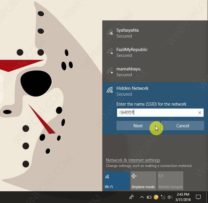 Cara Terhubung Ke Hidden Wifi di Windows 10 (2)