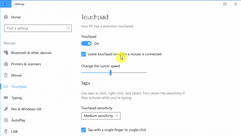 Cara Menonaktifkan Touchpad ketika Mouse Terhubung di Windows 10