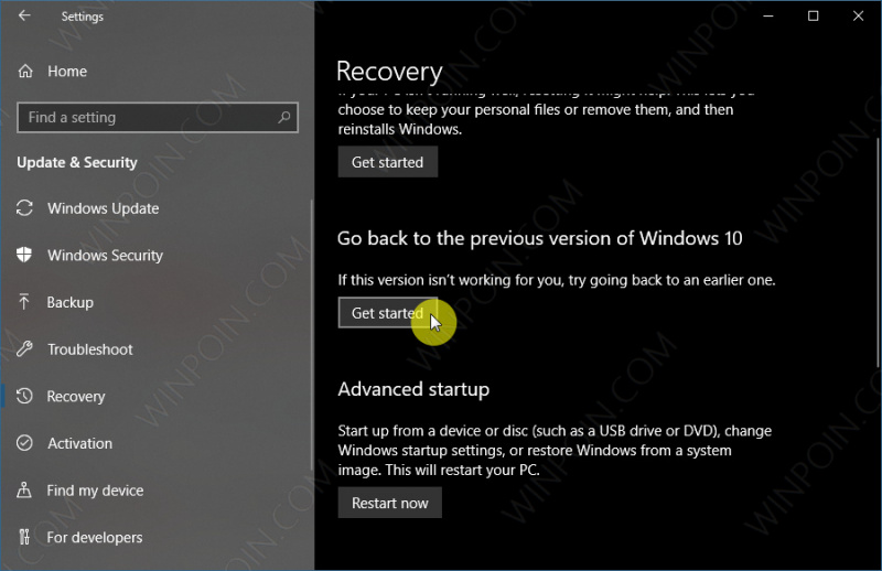 Cara Rollback ke Versi Windows 10 Sebelumnya