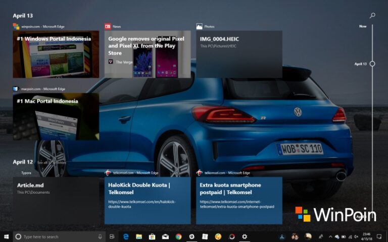 Cara Mengaktifkan dan Mematikan Timeline di Windows 10