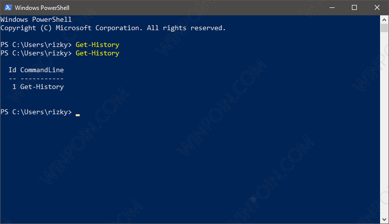 Cara Melihat Riwayat Perintah PowerShell di Windows 10 (3)