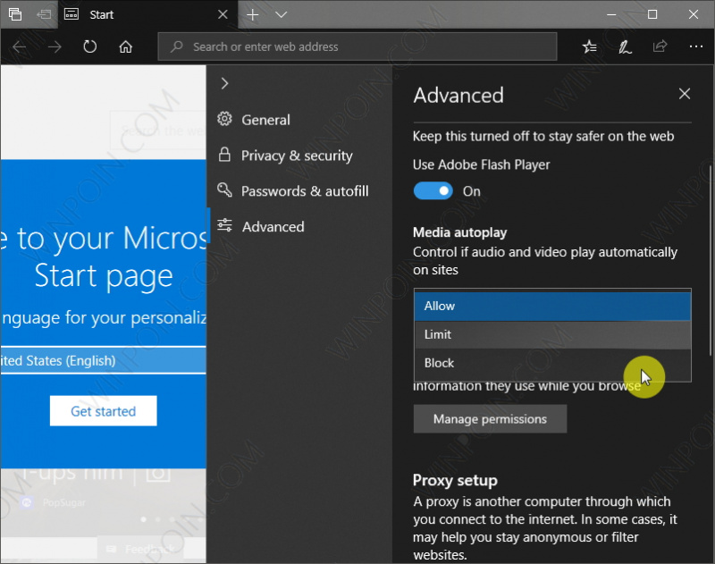 Cara Mematikan Autoplay Video di Microsoft Edge (5)