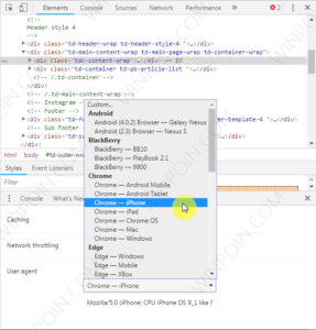Cara Mengganti User Agent di Google Chrome tanpa Add-on (3)