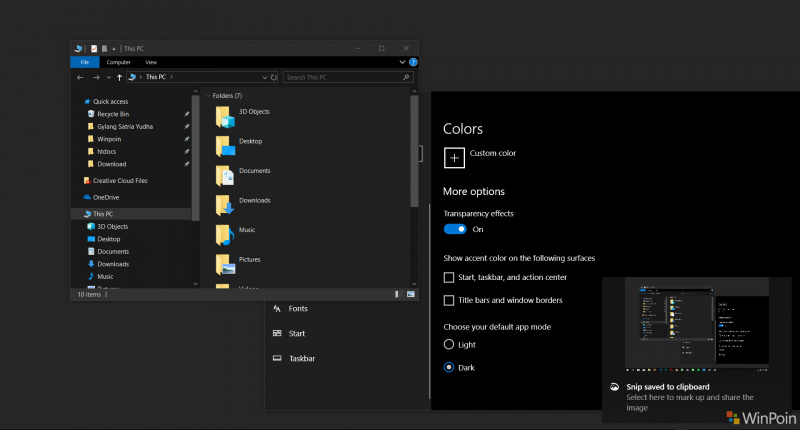 File Explorer Windows 10 Dikabarkan Akan Mendapatkan Pengaturan Tema (Light/Dark) Terpisah
