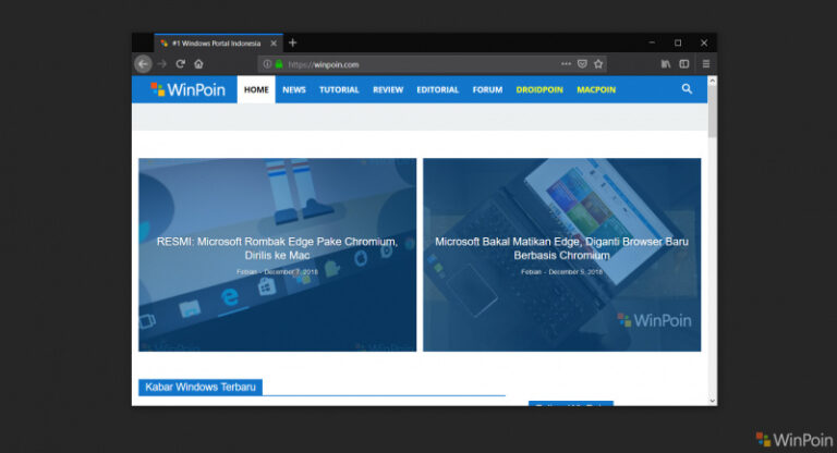 Firefox 64 Membawa Peningkatan Tab Management, dan Native Sharing di Windows 10