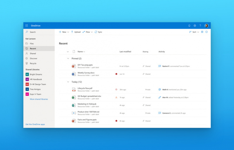 OneDrive Untuk Windows Akan Segera Mendapatkan Elemen "Fluent Design" Yang Lebih Baik