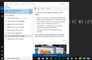 Microsoft Memperkenalkan Fitur Pencarian Terpisah dan Pilihan Cortana di Windows 10 "19H1"