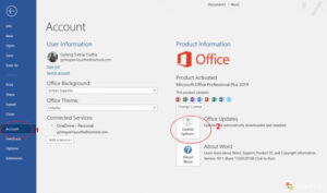 Cara Mematikan Fitur "Update" di Microsoft Office 2019