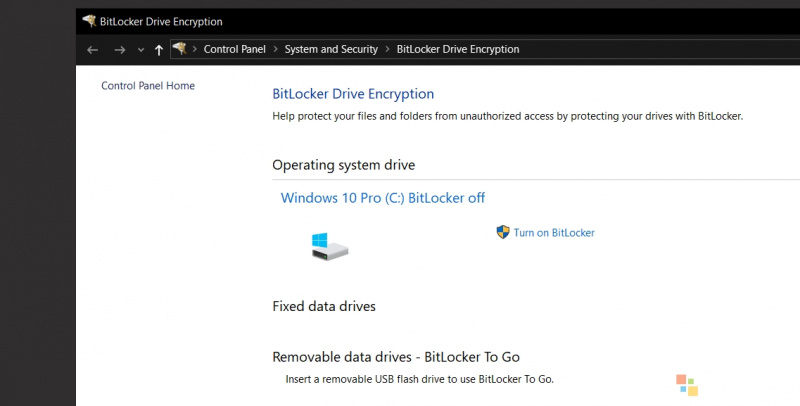 BitLocker Dapat Menggunakan Enkripsi Perangkat Lunak secara Default di Windows 10 Versi 19H1