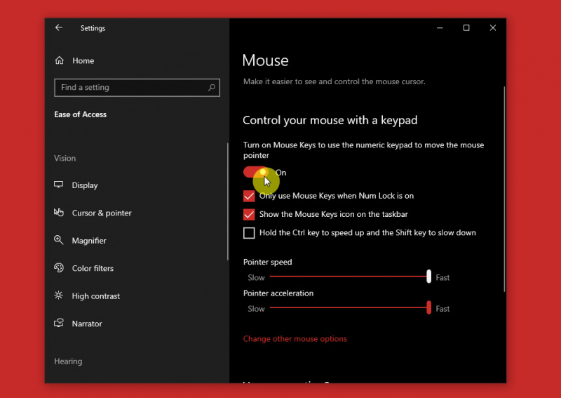 Cara Mengontrol Kursor Mouse dengan Numpad di Windows 10