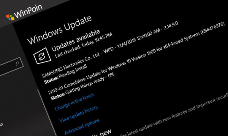 Update KB4476976 Windows 10 1809 Dirilis! - Membawa Dua Permasalahan.